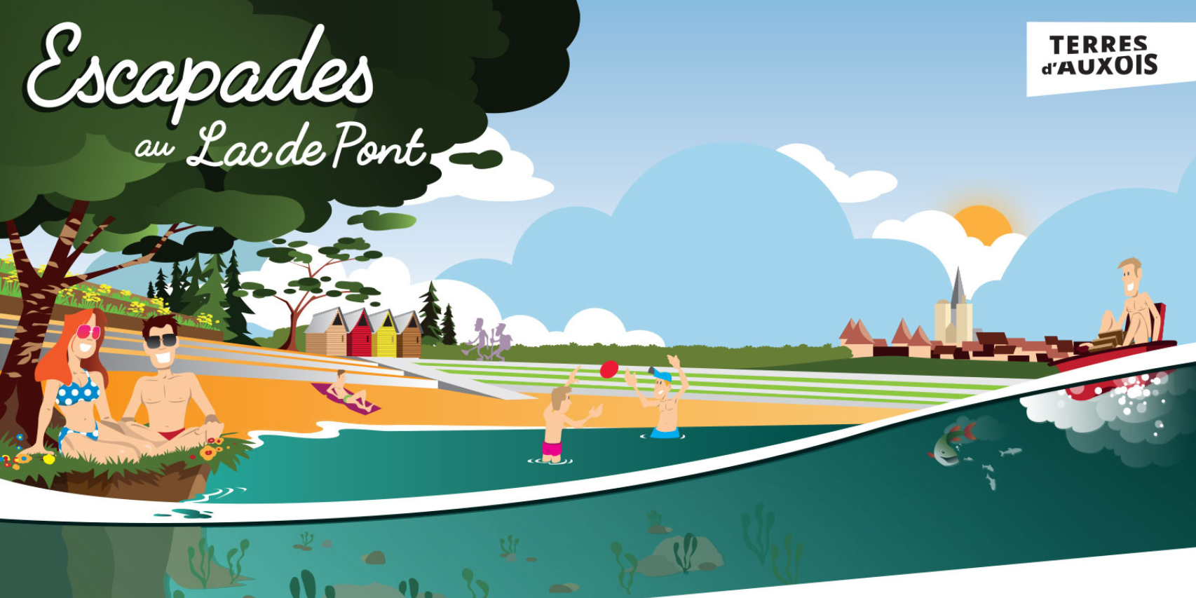 Animations culturelles et sportives au lac de Pont, à Pont-et-Massène près de Semur-en-Auxois