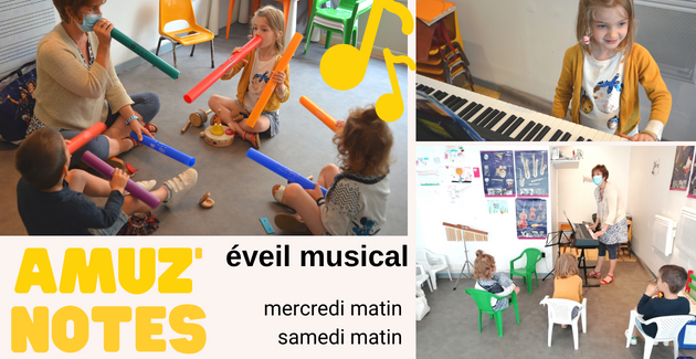 Spécial rentrée 2023: les inscription d'EVEIL MUSICAL chez Amuz'Notes sont ouvertes ! 