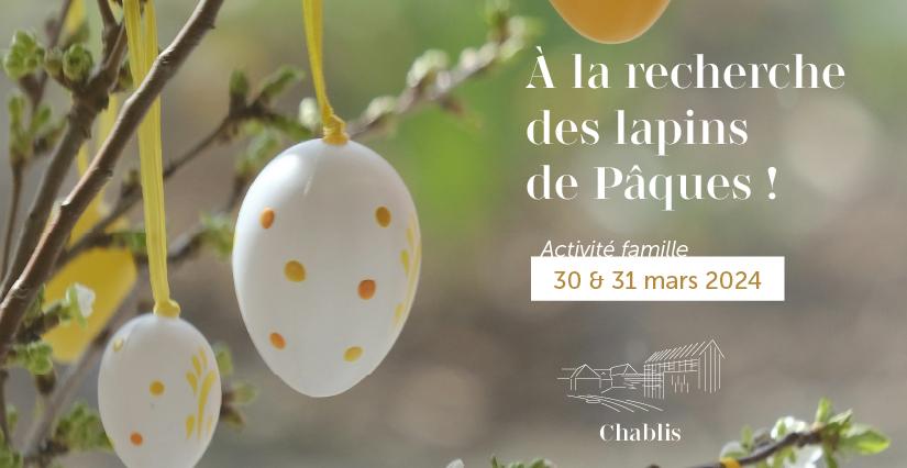"À la recherche des lapins de Pâques", livret-jeu à la Cité des climats et vins de Bourgogne, à Chablis