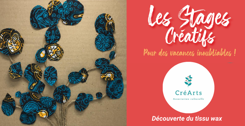 Stage créatif sur la découverte du tissu Wax avec CréArts Dijon